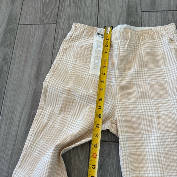 Tinseltown|Women's boho Flare checkered Jeans in neutral tan color•••NWT,size 11 - Picture 15 of 16